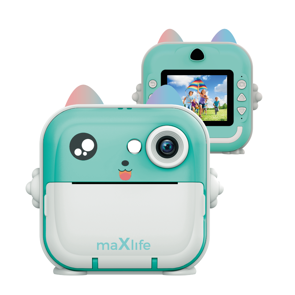 MaXlife MXPC-100 Kids Digital Camera with Printing Function, Blue