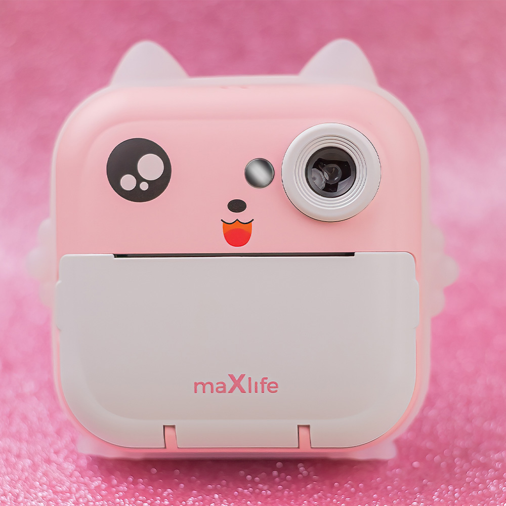 Digital Camera with Printing Function MaXlife MXPC-100 Kids, Pink