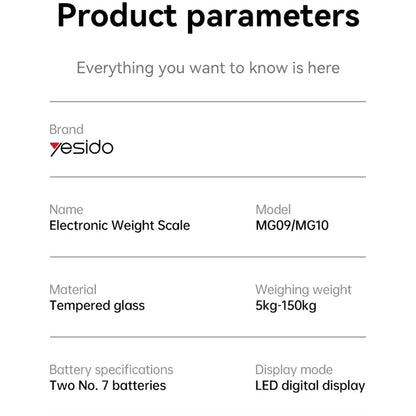 Bilancia Digitale Yesido MG09, Nero