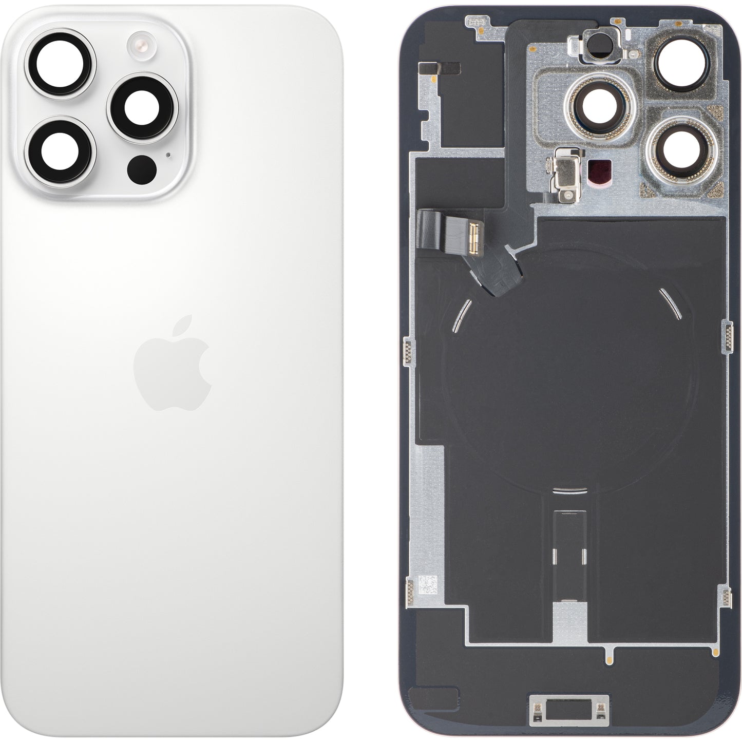Coperchio Batteria Apple iPhone 16 Pro Max, Bianco (Titanio Bianco), Swap