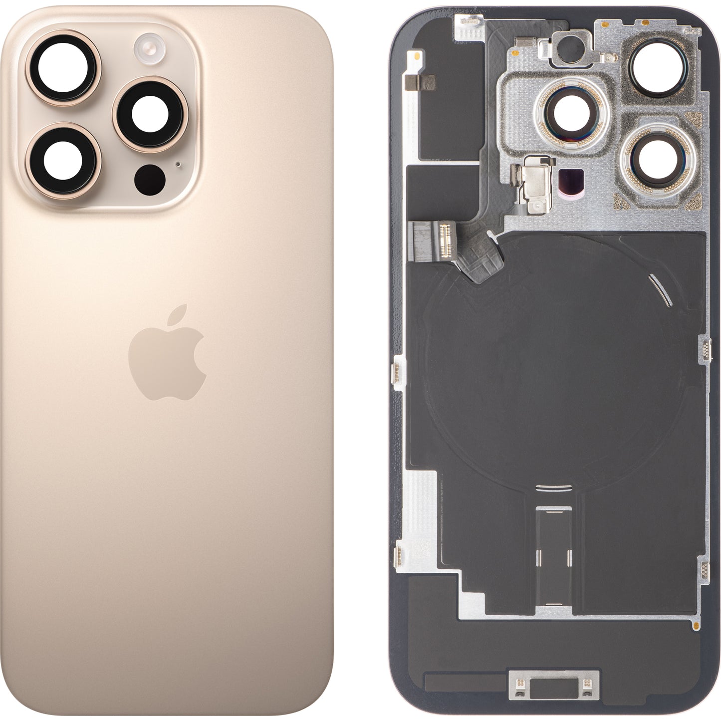 Coperchio Batteria Apple iPhone 16 Pro, Oro (Titanio del Deserto), Swap