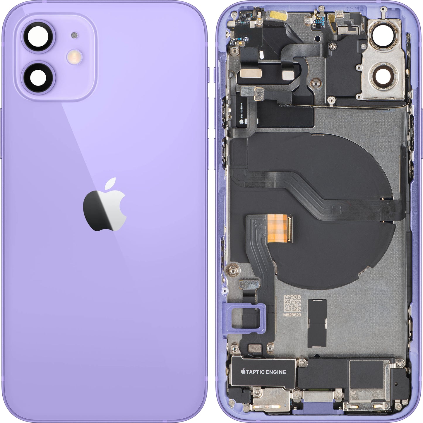 Coperchio Batteria Apple iPhone 12, Con Scocca Centrale, Completo di Parti, Viola, Swap