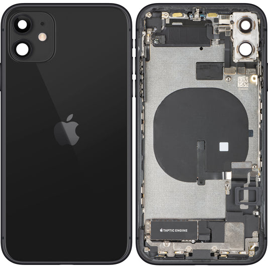 Coperchio Batteria Apple iPhone 11, Con Scocca Centrale, Full Parts, Nero, Swap