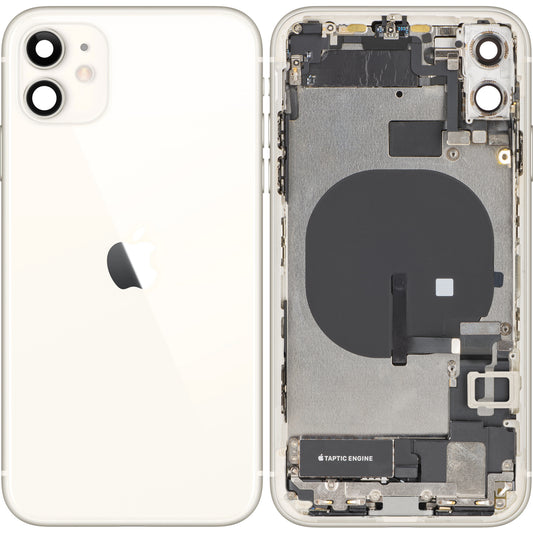 Coperchio Batteria Apple iPhone 11, Con Scocca Centrale, Completo di Parti, Bianco, Swap