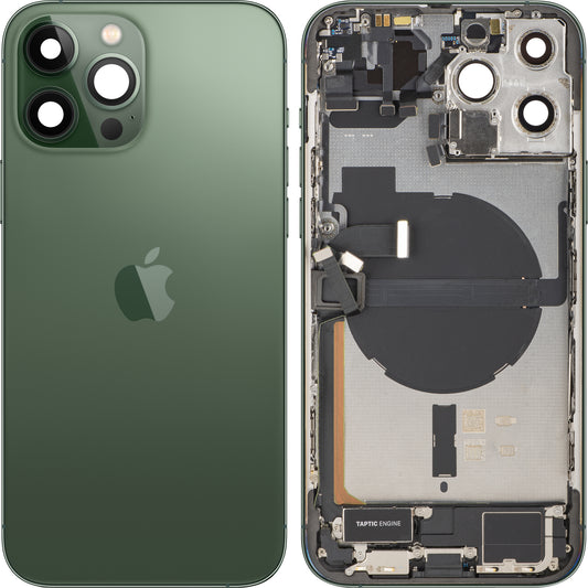 Coperchio Batteria Apple iPhone 13 Pro Max, Con Scocca Centrale, Completo di Parti, Verde (Alpine Green), Swap