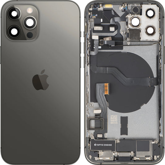 Coperchio Batteria Apple iPhone 12 Pro, Con Scocca Centrale, Full Parts, Grigio (Graphite), Swap
