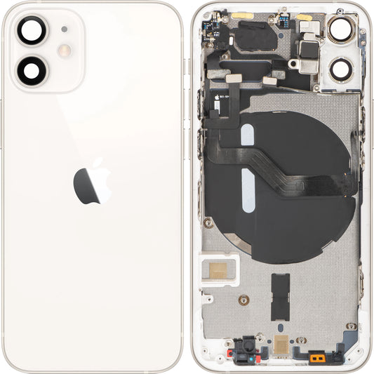Coperchio Batteria Apple iPhone 12 mini, Con Scocca Centrale, Bianco, Swap