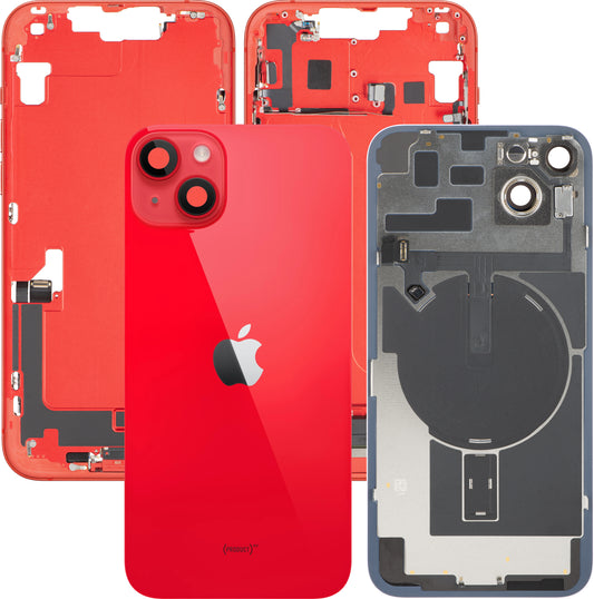 Coperchio Batteria Apple iPhone 14 Plus, Con Scocca Centrale, Completo di Parti, Rosso, Swap