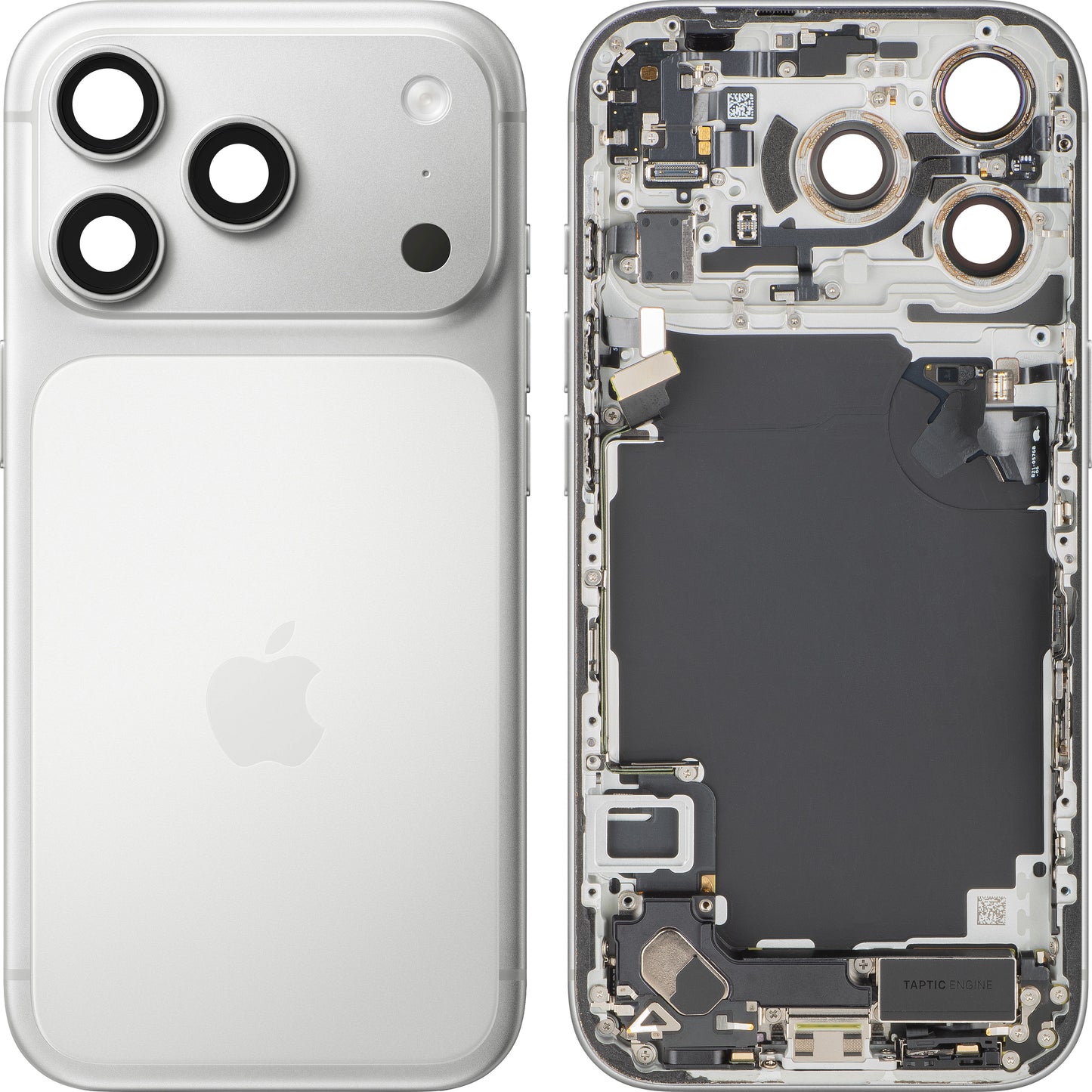 Coperchio Batteria Apple iPhone 17 Pro, Con Scocca Centrale, Completo di Parti, Argento, Swap