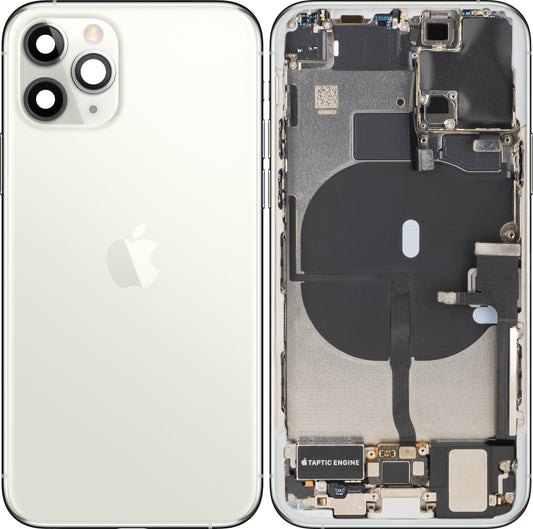 Copertura Batteria Apple iPhone 11 Pro, Con Scocca Centrale, Parti Complete, Argento, Swap
