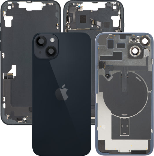 Coperchio Batteria Apple iPhone 14 Plus, Con Scocca Centrale, Completo di Parti, Nero (Midnight), Swap
