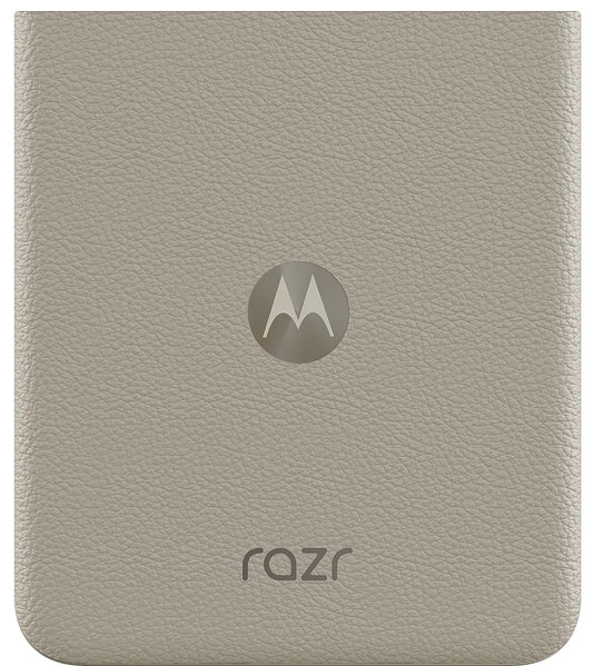 Coperchio Batteria Motorola Razr 2024 / Razr 50, Crema (Pietra Pomice), Pacchetto di Servizio SL98E12657