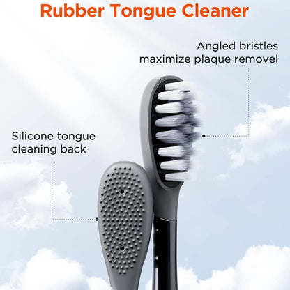 Testina di Ricambio Gum Care per Spazzolino Elettrico Bitvae S2 / S3, Set 4 pezzi, Bianco