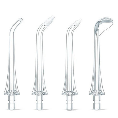 Replacement Tip for Bitvae C2 / F30 / 204 Oral Irrigator, Set of 4, Transparent