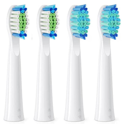 Testina di Ricambio SDD2 per Spazzolino Elettrico Bitvae D2, Set 4 pezzi, Bianco