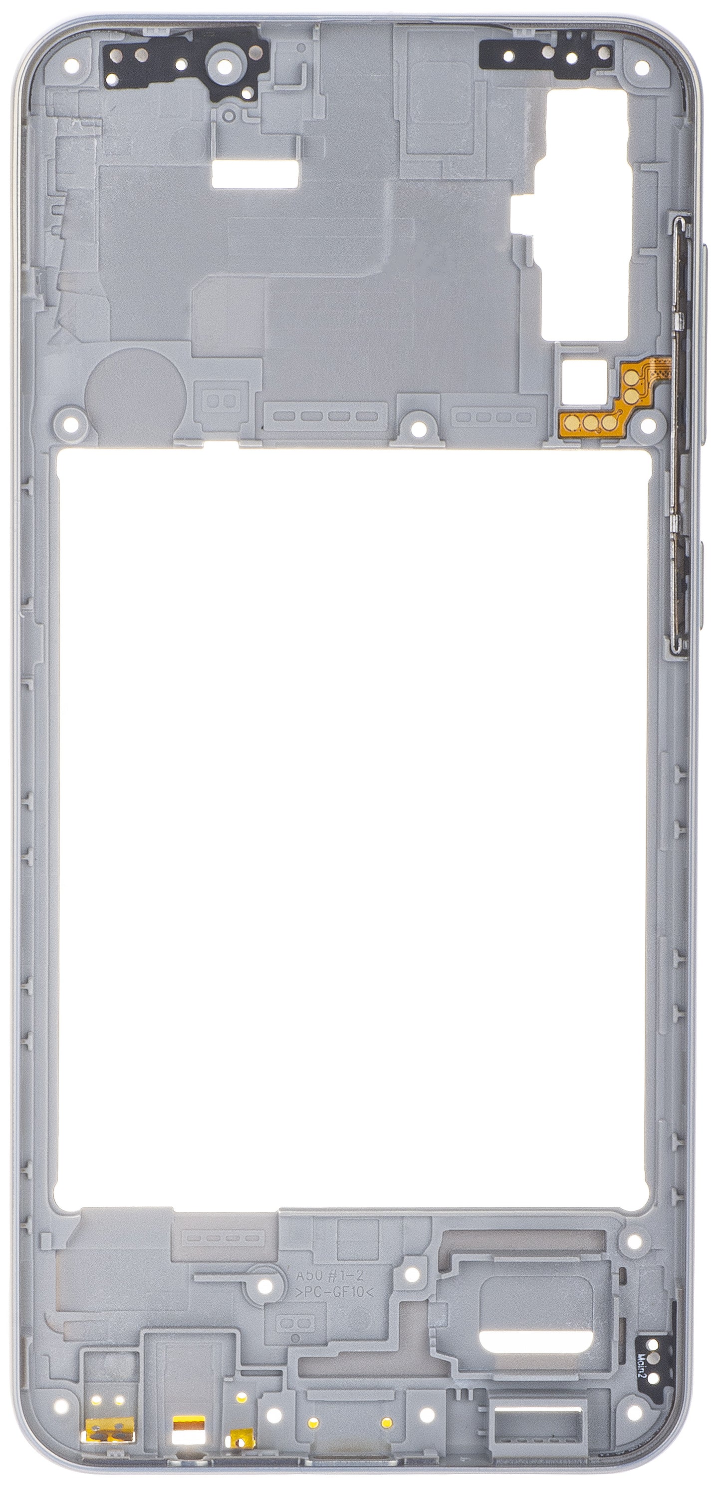 Samsung Galaxy A50 A505 Custodia a metà, argento