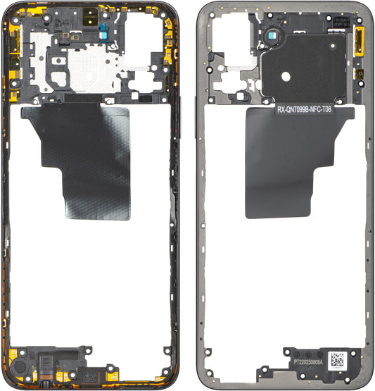 Custodia Centrale Honor X7c 5G / 200 Smart, Nera (Midnight Black), Service Pack 9707ABNA