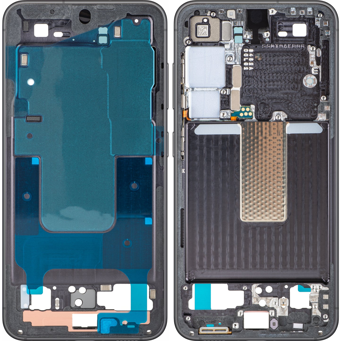 Carcasa Mijloc Samsung Galaxy S23 S911, Nera (Phantom Black), Service Pack GH96-15624A