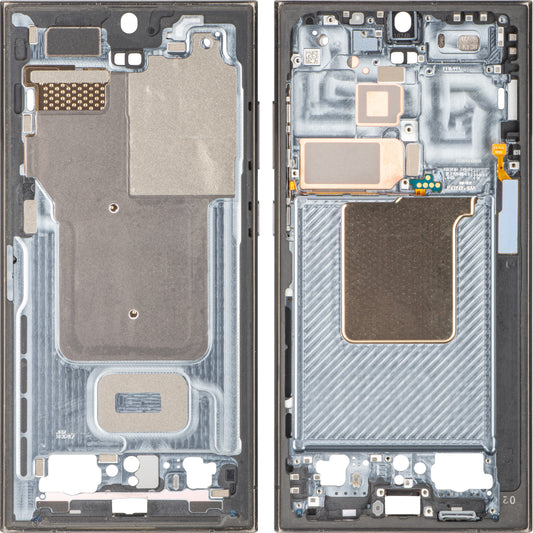 Custodia Centrale Samsung Galaxy S24 Ultra S928, Nera, Swap