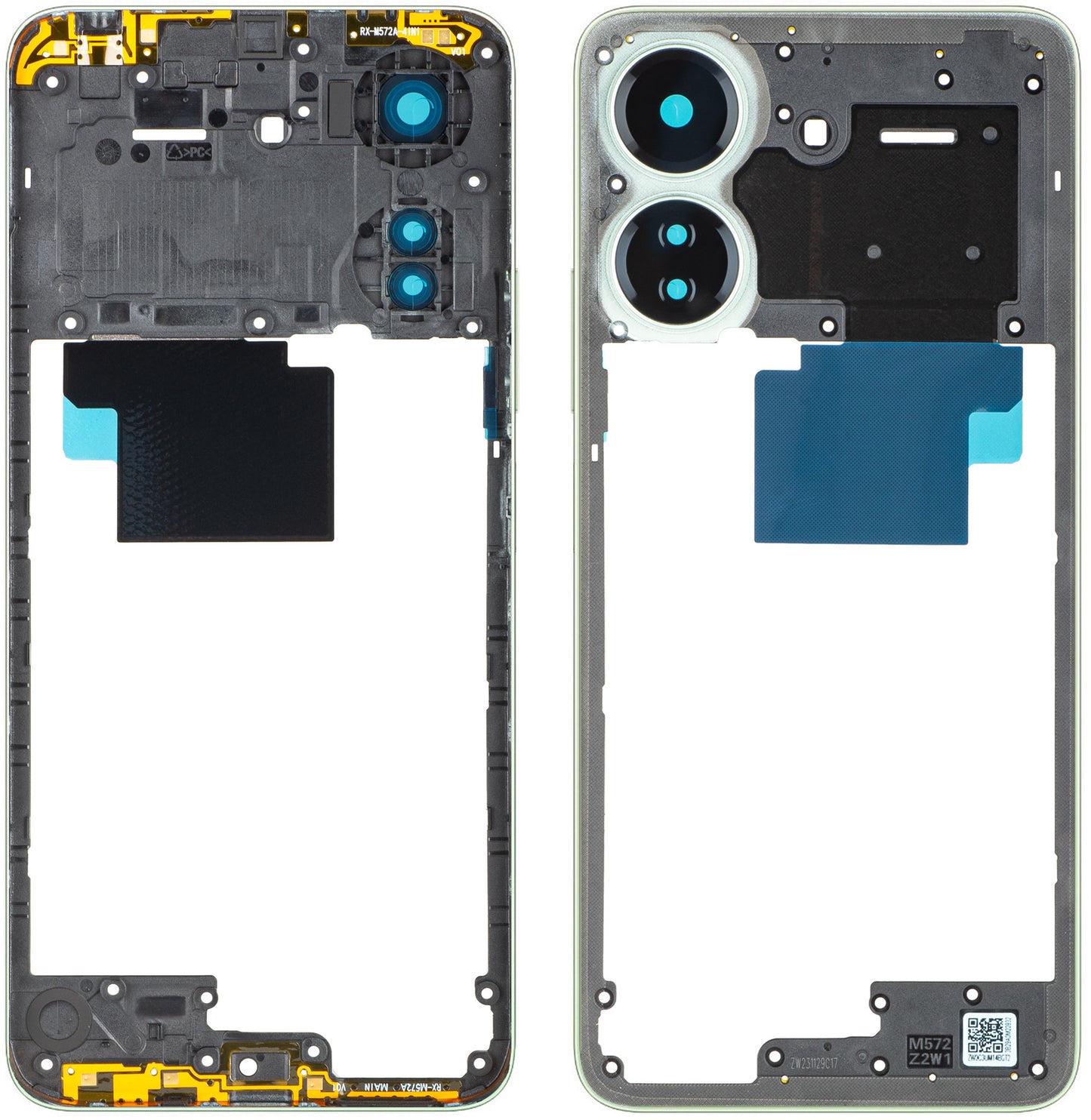 Custodia Centrale Xiaomi Redmi 13C, Verde (Clover Green), Service Pack 560004C3UA00