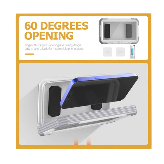 Custodia da Parete con Membrana Tattile Techsuit LC-888 per Telefono, Impermeabile, Grigia