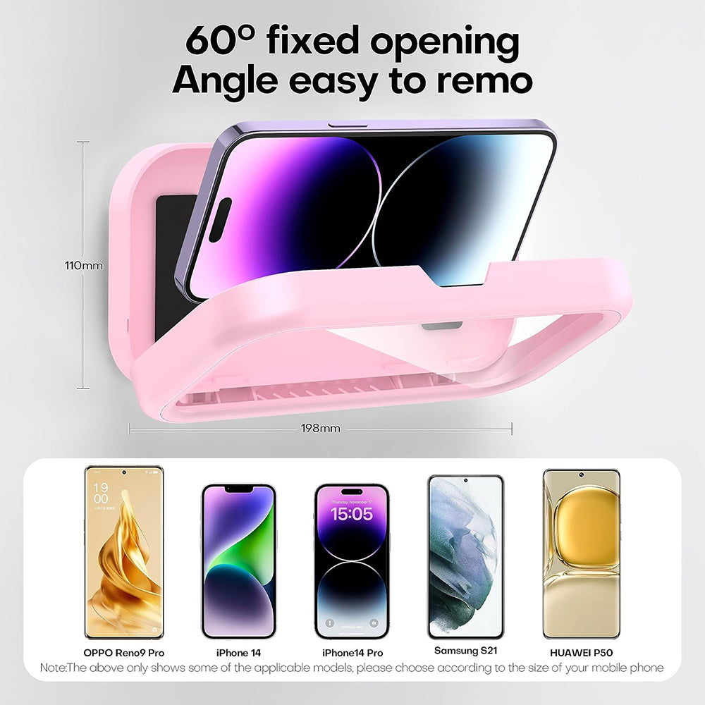 Custodia da Parete con Membrana Tattile Techsuit LC-999 per Telefono, Impermeabile, Verde Dorato