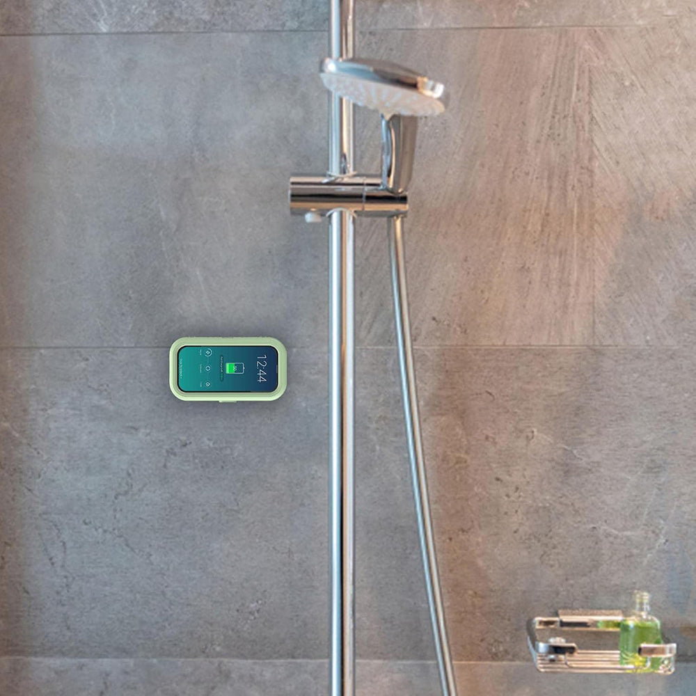 Custodia da Parete con Membrana Tattile Techsuit LC-999 per Telefono, Impermeabile, Verde Dorato