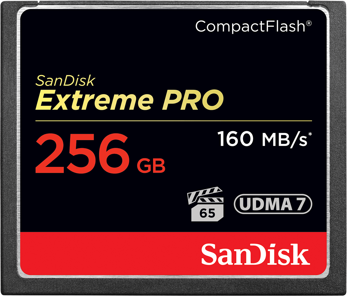 Card Memoria CompactFlash SanDisk Extreme Pro, 256Gb, UDMA 7 SDCFXPS-256G-X46
