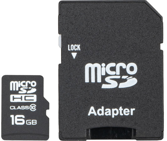Scheda di memoria microSDHC Emtec C10 Classic, 16Gb, Classe 10, con adattatore ECMSDM16GHC10CG