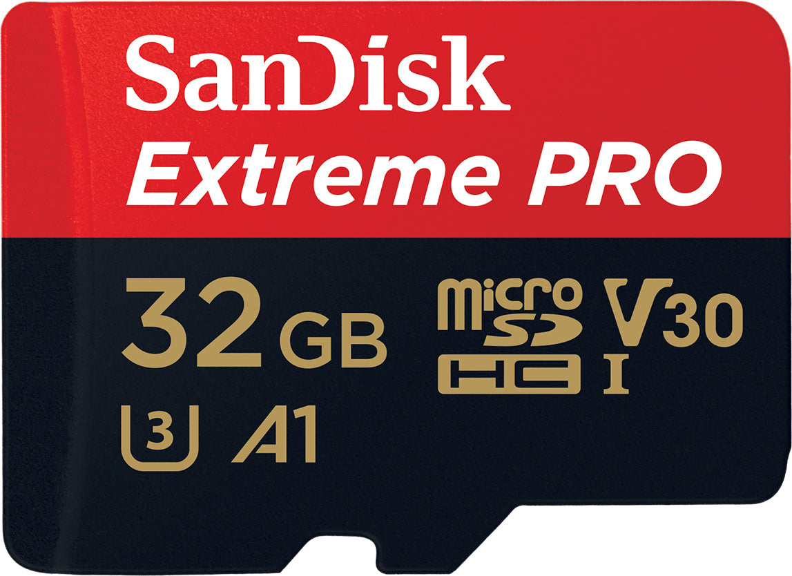 Scheda di memoria microSDHC SanDisk Extreme Pro, 32Gb, Classe 10 / UHS-1 U3, Con Adattatore SDSQXCG-032G-GN6MA