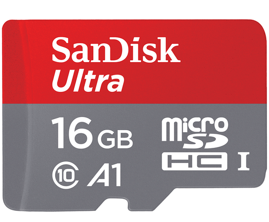 Scheda di Memoria microSDHC SanDisk Ultra Android A1, 16Gb, Classe 10 / UHS-1 U1 SDSQUAR-016G-GN6MN