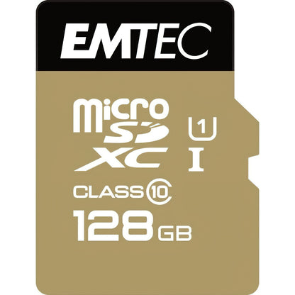 Scheda di memoria microSDXC Emtec Speedin Pro Android A1, 128Gb, Classe 10 / UHS-1 U3, con adattatore ECMSDM128GXE
