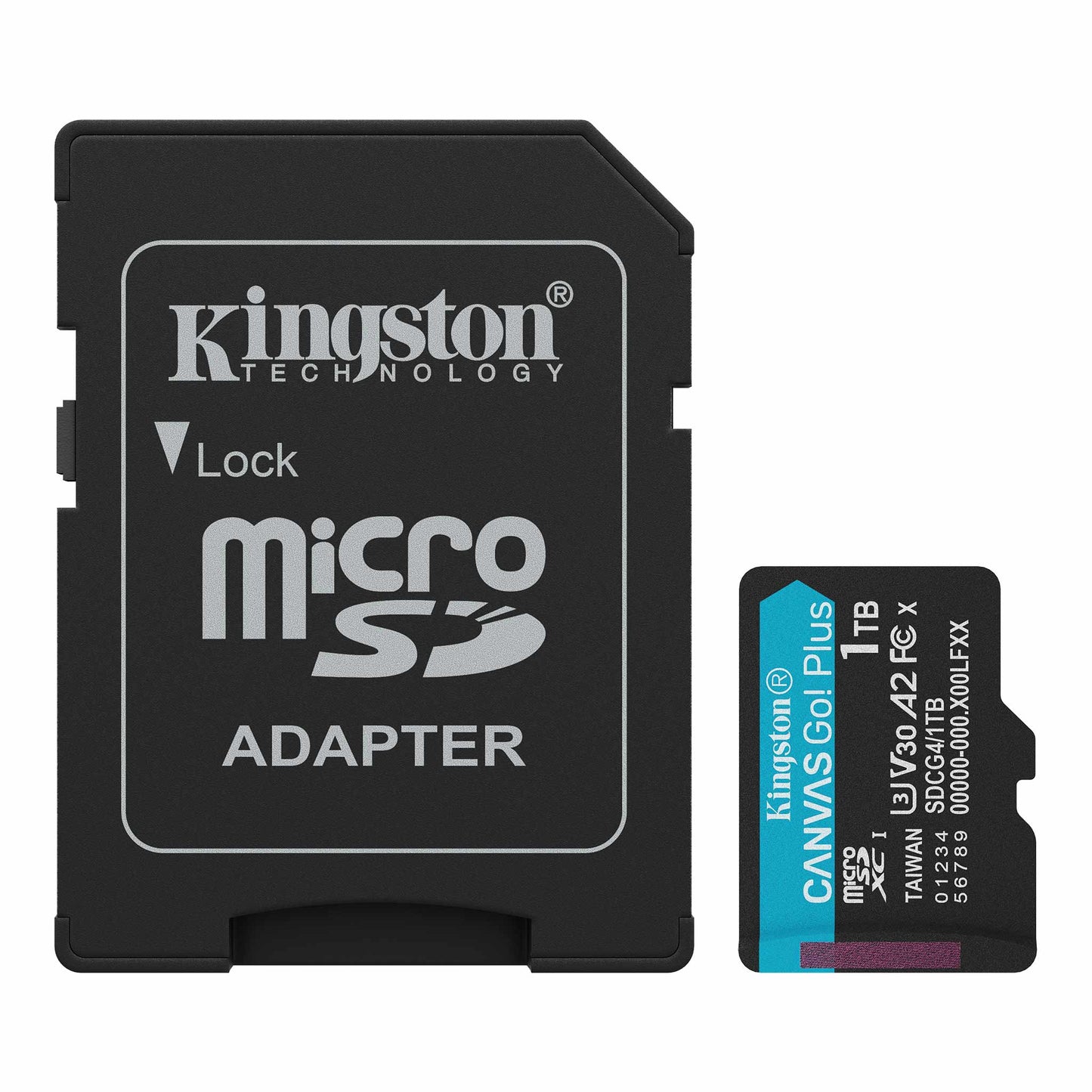 Kingston Canvas Go Plus microSDXC Memory Card Android A2, 1TB, Class 10 / UHS-1 U3, With Adapter ‎SDCG4/1TB