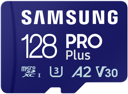 Scheda di memoria microSDXC Samsung PRO Plus, 128Gb, Classe 10 / UHS-1 U3, Con Adattatore MB-MD128SA/EU
