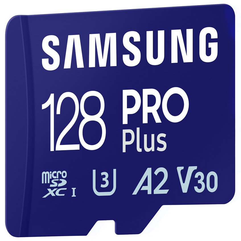 Scheda di memoria microSDXC Samsung PRO Plus, 128Gb, Classe 10 / UHS-1 U3, Con Adattatore MB-MD128SA/EU