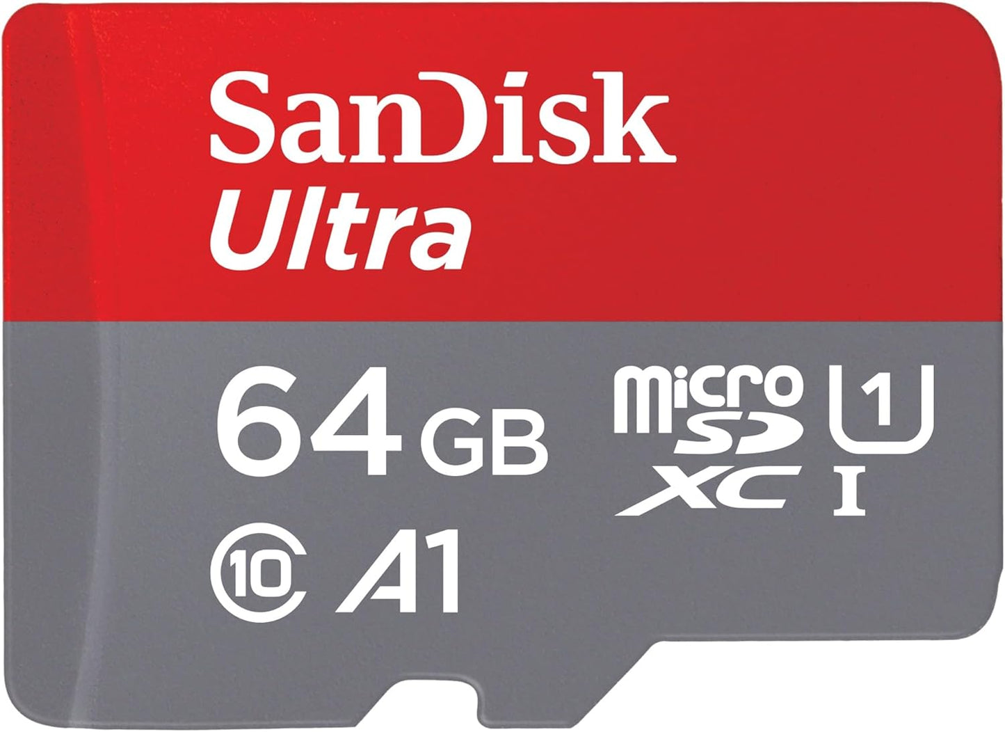 Scheda di Memoria microSDXC SanDisk Ultra Android A1, 64Gb, Classe 10 / UHS-1 U1 SDSQUAB-064G-GN6MN