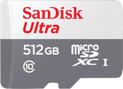 Scheda di Memoria microSDXC SanDisk Ultra, 512Gb, Classe 10 SDSQUNR-512G-GN3MN