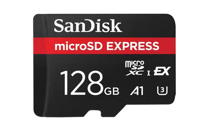 Scheda di Memoria microSDXC SanDisk Express, 128Gb, Classe 10 / UHS-1 U3 SDSQXFN-128G-GN4NN