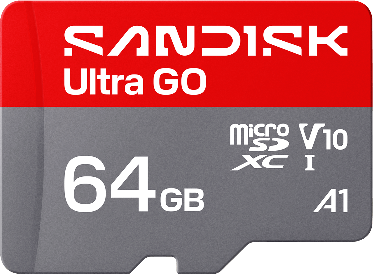 Scheda di memoria microSDXC SanDisk Ultra GO Android A1, 64Gb, Classe 10 / UHS-1 U1 SDSQUGN-064G-GN6MN