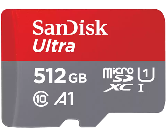 Scheda di Memoria microSDXC SanDisk Ultra Android A1, 512Gb, Classe 10 / UHS-1 U1 SDSQUAC-512G-GN6MN