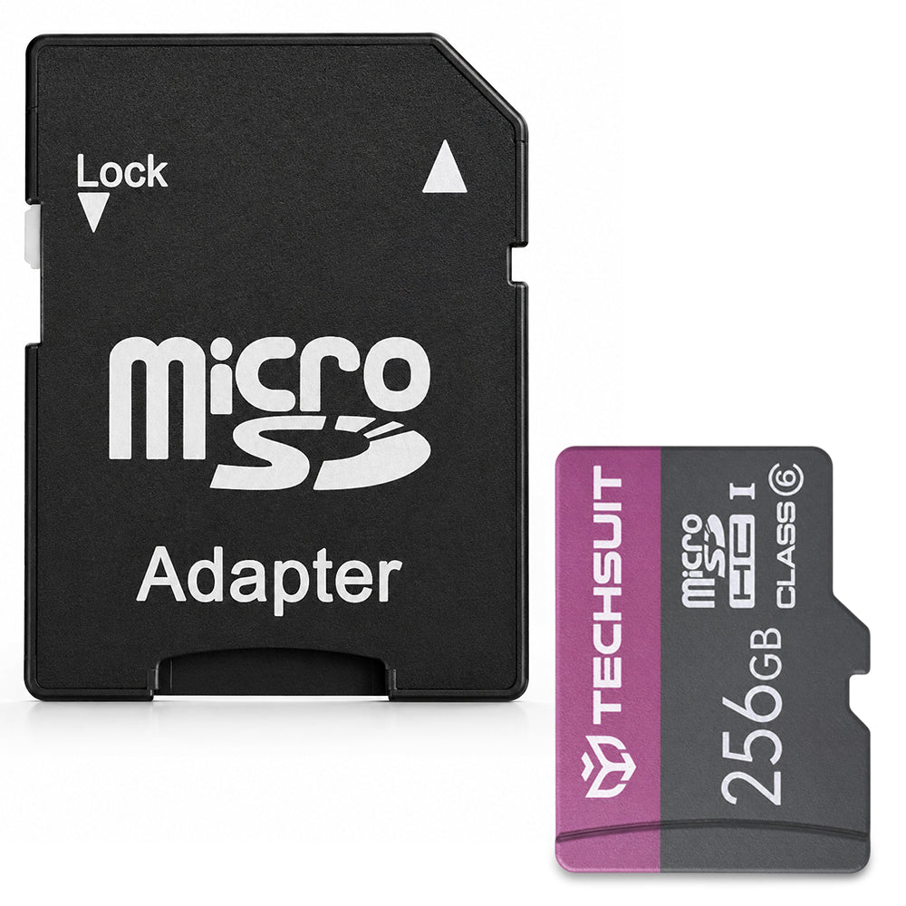 Scheda di memoria microSDXC Techsuit THCM27, 256Gb, Classe 6, con adattatore