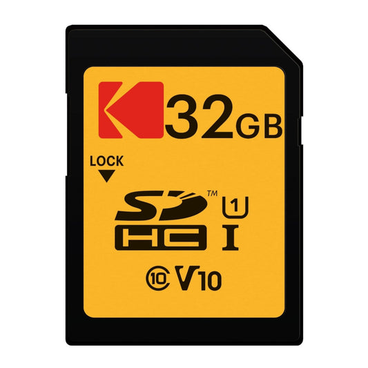 Kodak Premium Performance SDHC Memory Card, 32Gb, Class 10 / UHS-1 U1 EKMSD32GHC10K