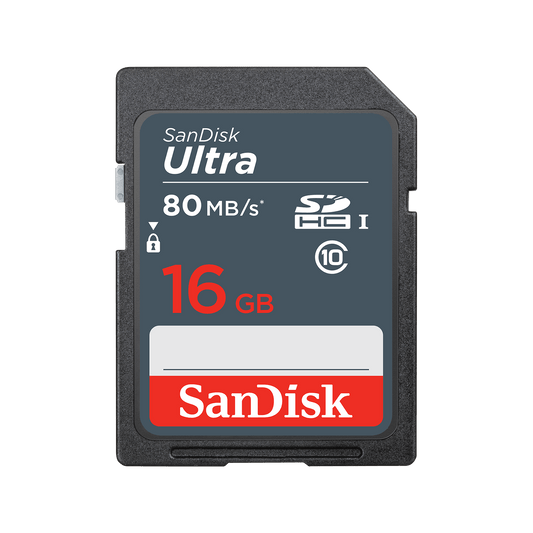 Scheda di Memoria SDHC SanDisk Ultra, 16Gb, Classe 10 SDSDUNS-016G-GN3IN