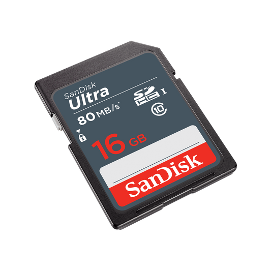 Scheda di Memoria SDHC SanDisk Ultra, 16Gb, Classe 10 SDSDUNS-016G-GN3IN
