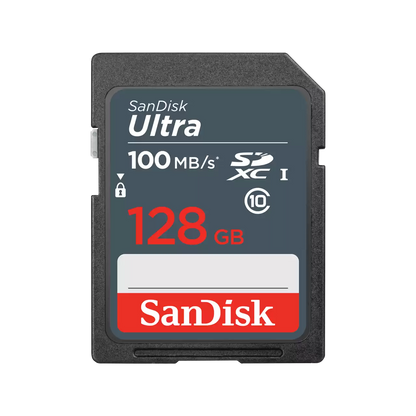 SanDisk Ultra SDXC Memory Card, 128GB, Class 10 SDSDUNR-128G-GN3IN