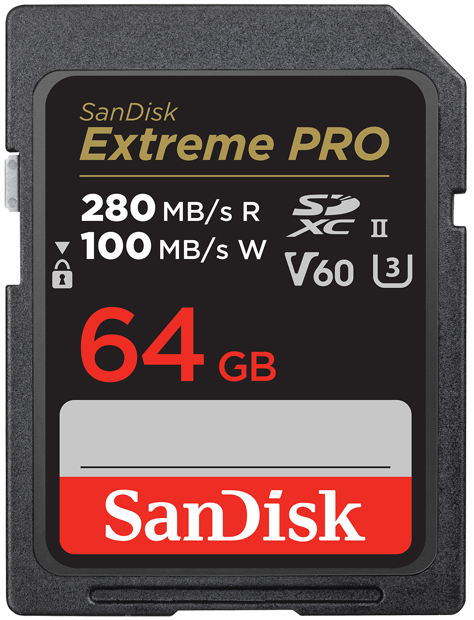 SDXC Memory Card SanDisk Extreme Pro, 64GB, Class 10 / UHS-2 U3 SDSDXEP-064G-GN4IN