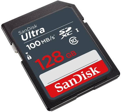 Card Memoria SDXC SanDisk Ultra, 128Gb, Classe 10 SDSDUNR-128G-GN3IN