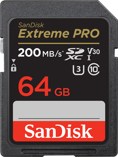 Scheda di Memoria SDXC SanDisk Extreme Pro, 64Gb, Classe 10 / UHS-1 U3 SDSDXXU-064G-GN4IN