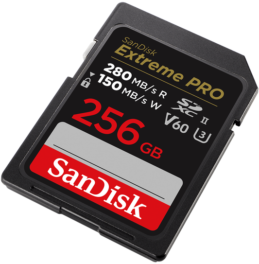 Scheda di memoria SDXC SanDisk Extreme Pro, 256Gb, Classe 10 / UHS-2 U3 SDSDXEP-256G-GN4IN