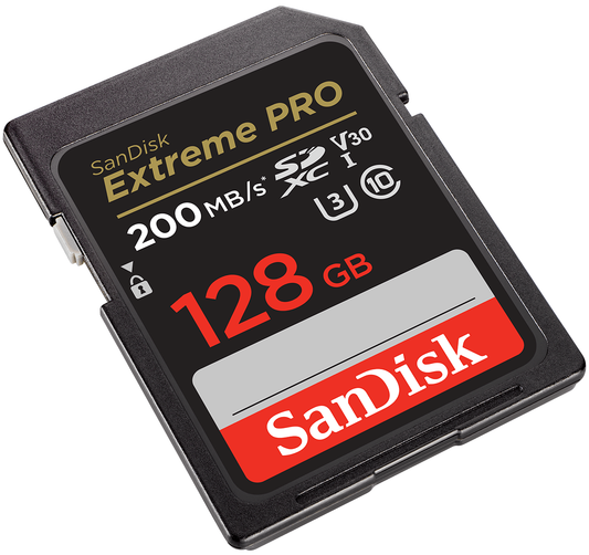 Scheda di memoria SDXC SanDisk Extreme Pro, 128Gb, Classe 10 / UHS-1 U3 SDSDXXD-128G-GN4IN
